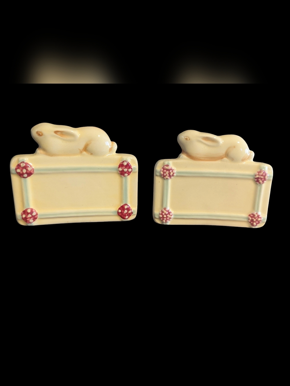 Vintage Nikko Woodbury Hand Painted Name Placard